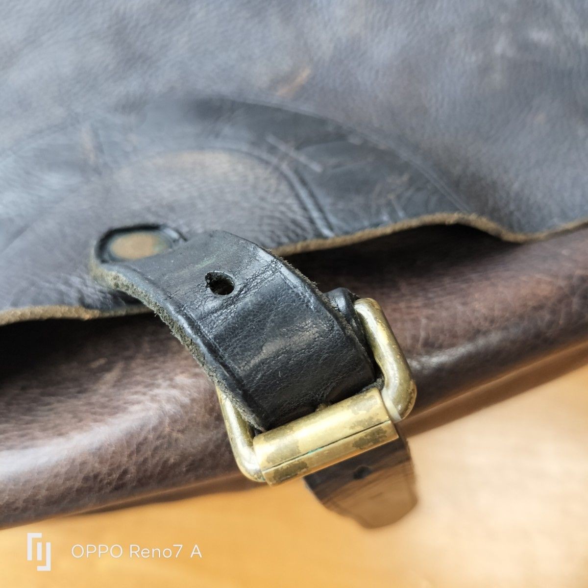 RRL Double RL Ralph Lauren Leather Messenger Bag Shoulder Bag Dark Brown