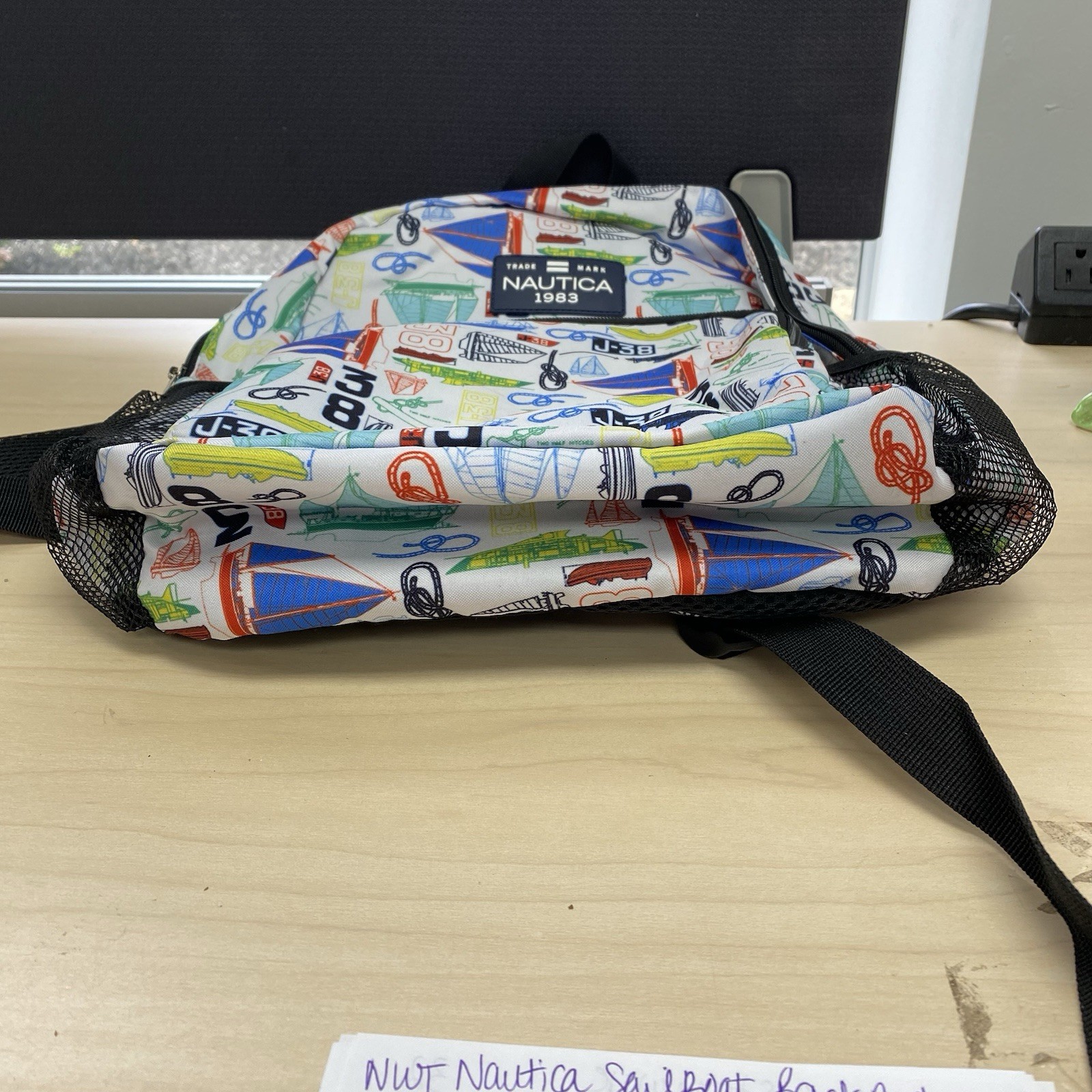NWT Nautica 1983 Sailboat Backpack AOP All-over Print