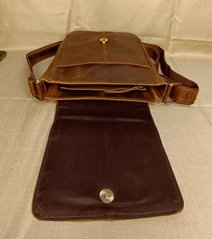 Buffalo Leather Crossbody Messenger Bag Purse Satchel Handbag Sling Bags 9 In