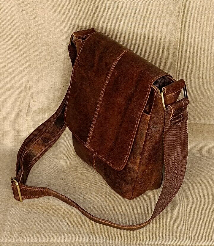 Buffalo Leather Crossbody Messenger Bag Purse Satchel Handbag Sling Bags 9 In