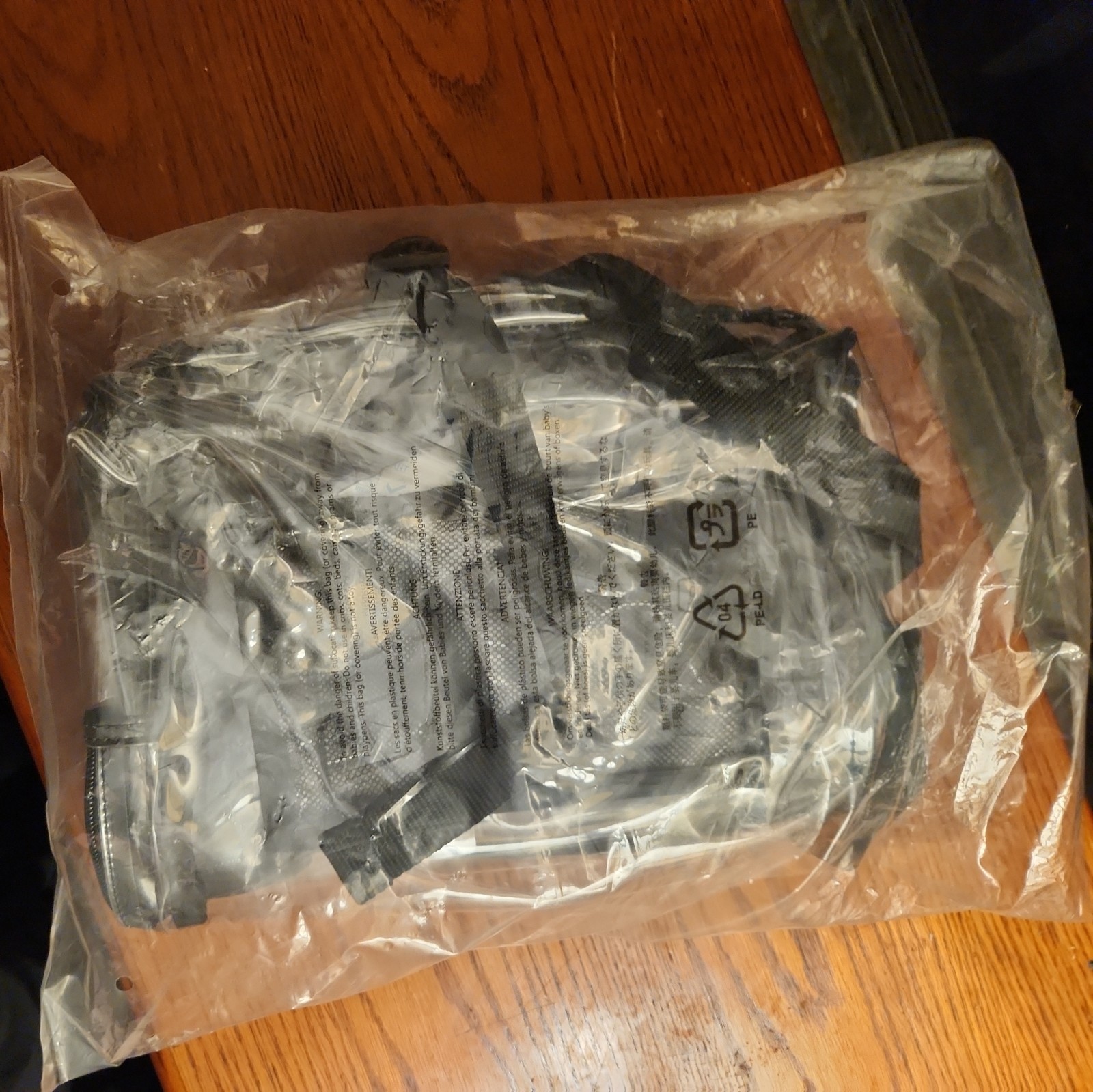 Backpack Clear 12 Inch X 10 Inch Black Straps Great For Concerts.
