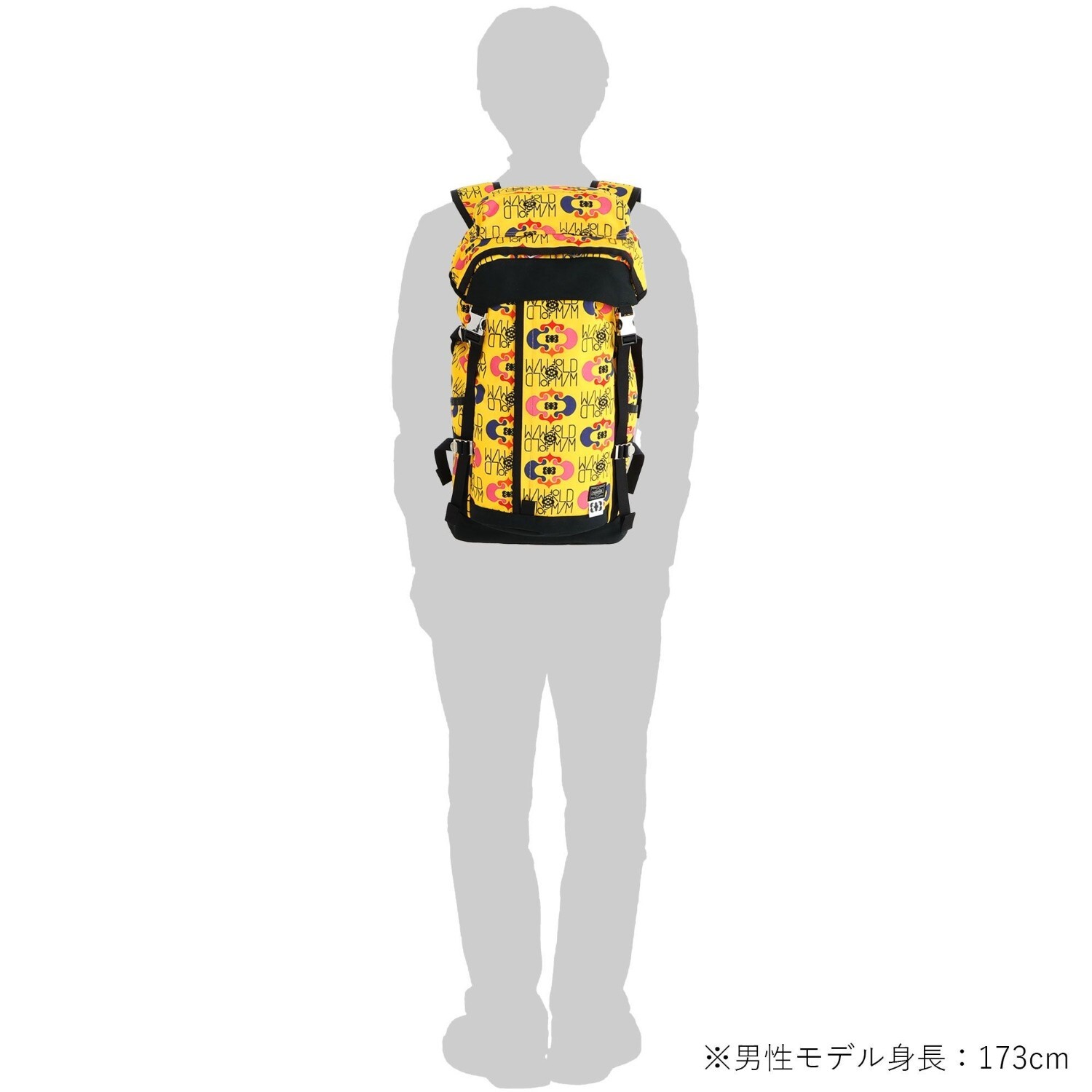 M/M Paris x PORTER Backpack Yellow W9.6 x H17.7 x D7.4in 1760g 24L JAPAN NEW