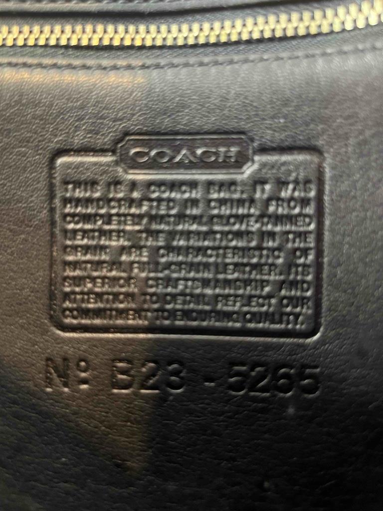 Vintage COACH Lexington Black Smooth Leather Briefcase Bag #B23-5265