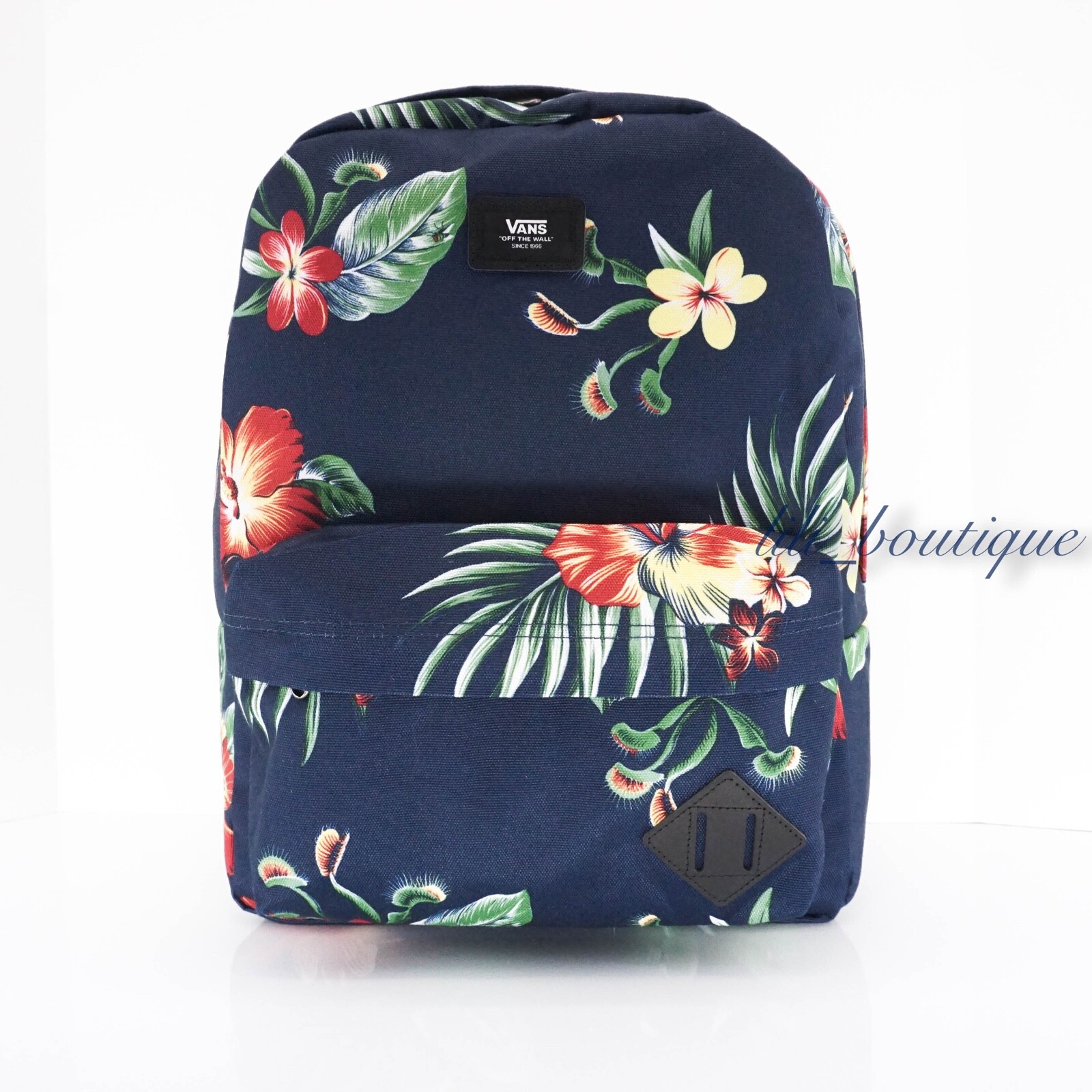 NWT Vans Old Skool III Backpack School Laptop Bag VN0A3I6RYKU Trap Floral Navy