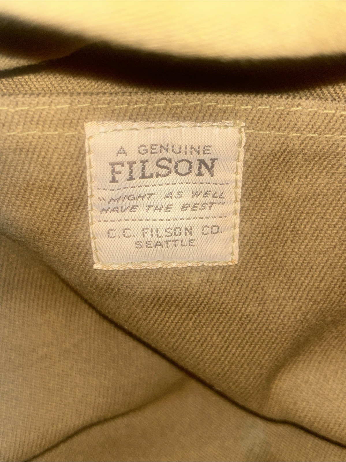 Filson Small Travel Bag- Vintage 1st edition – No Flap – Super Rare! READ 244