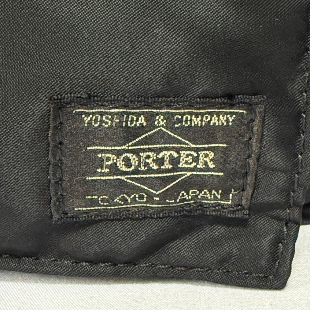 PORTER TANKER 3 Way Bag Black Nylon Waist Body Shoulder Bag Japan 28cm 22cm