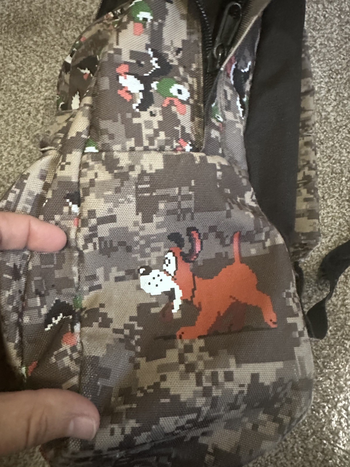 Vans X Nintendo Men’s old Skool II Duck Hunt Camo Backpack Bag