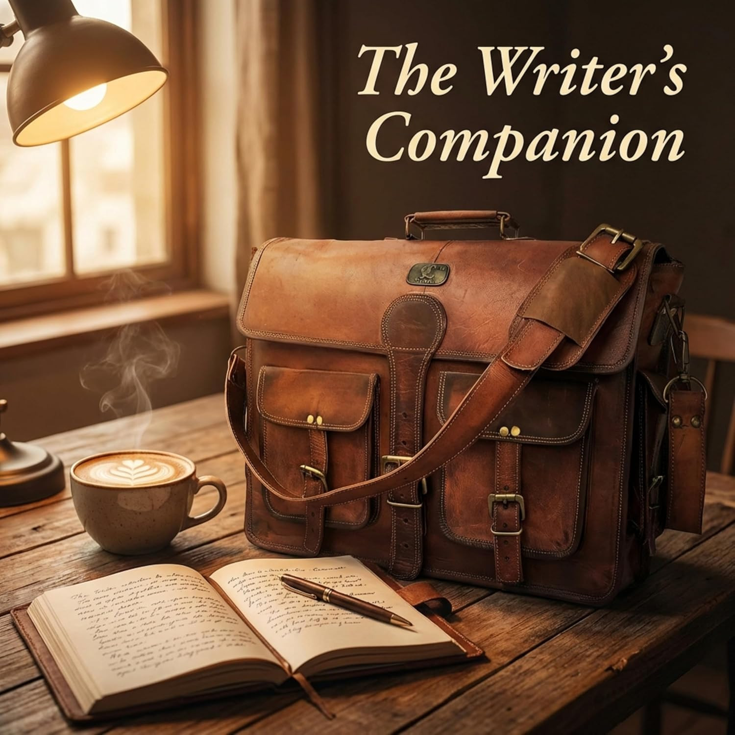 Leather Messenger Bag for Men, 18 Inch Laptop Crossbody, Handmade Leather Should