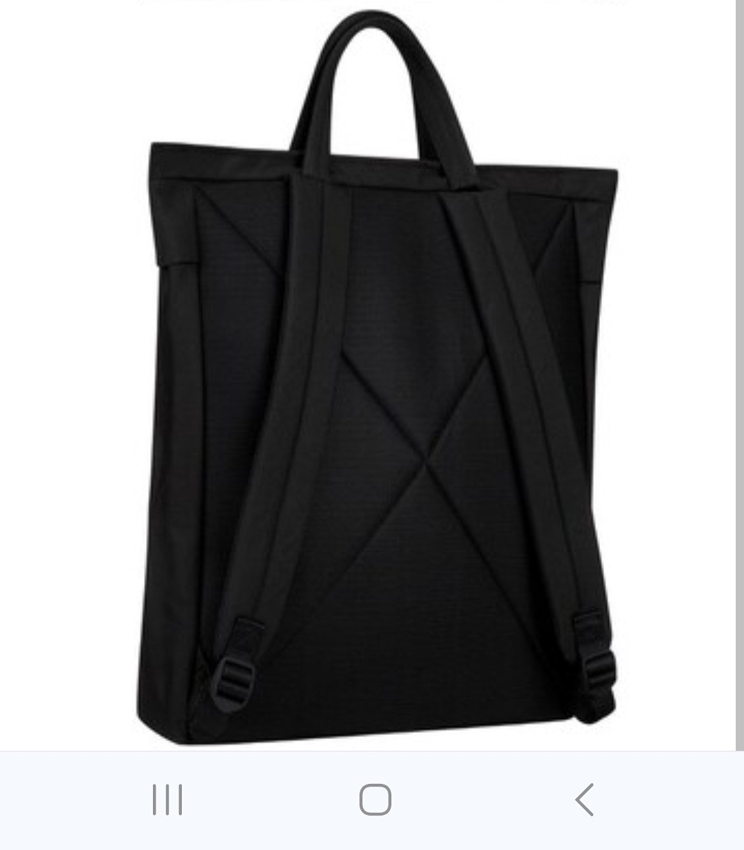 Calvin Klein Nylon everyday Essential Men Tote Backpack 40W0302-001 Black