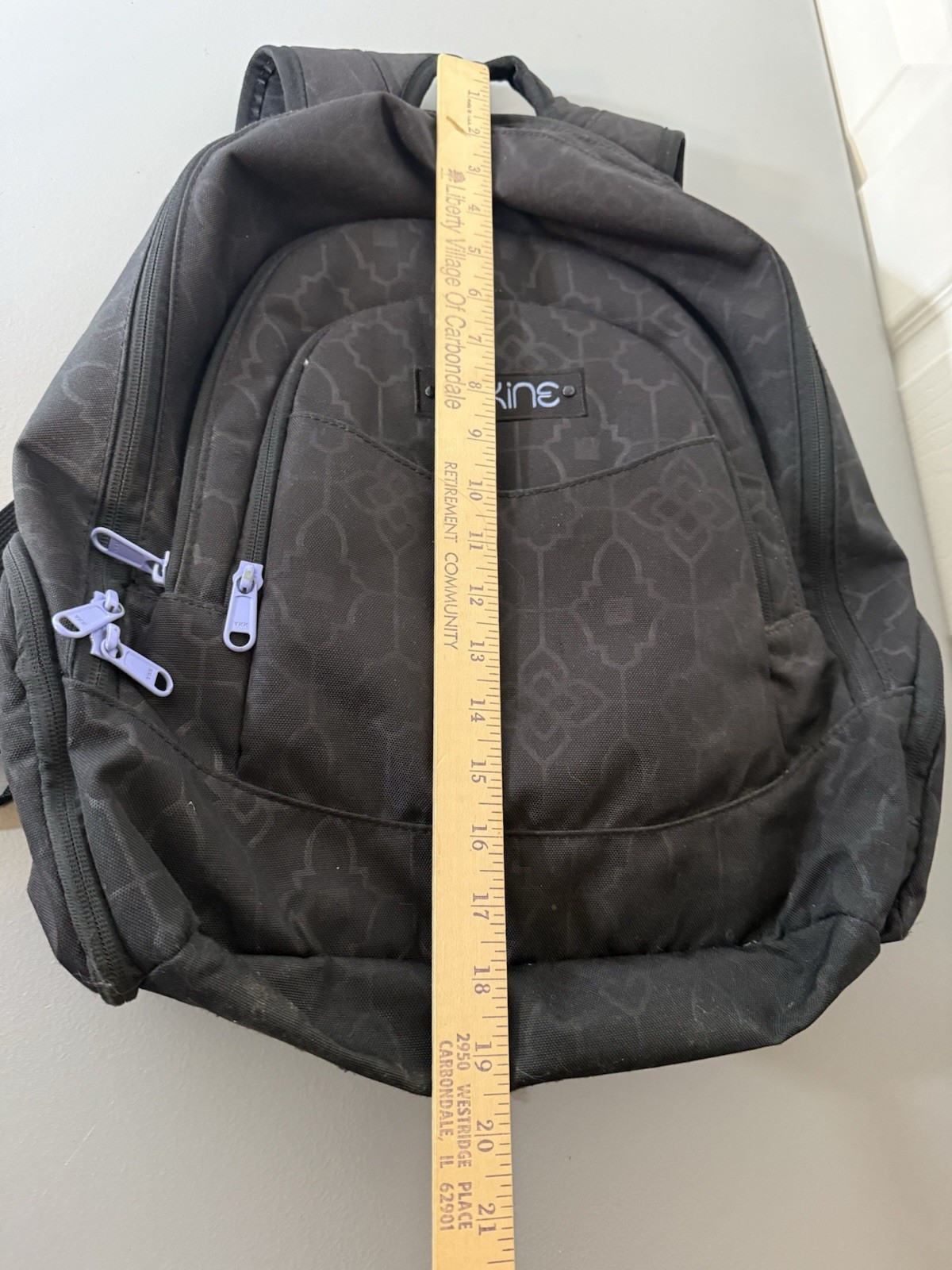 Dakine Prom 25L Backpack Laptop Black Geometric 17.5x12x6.5 School Accessories