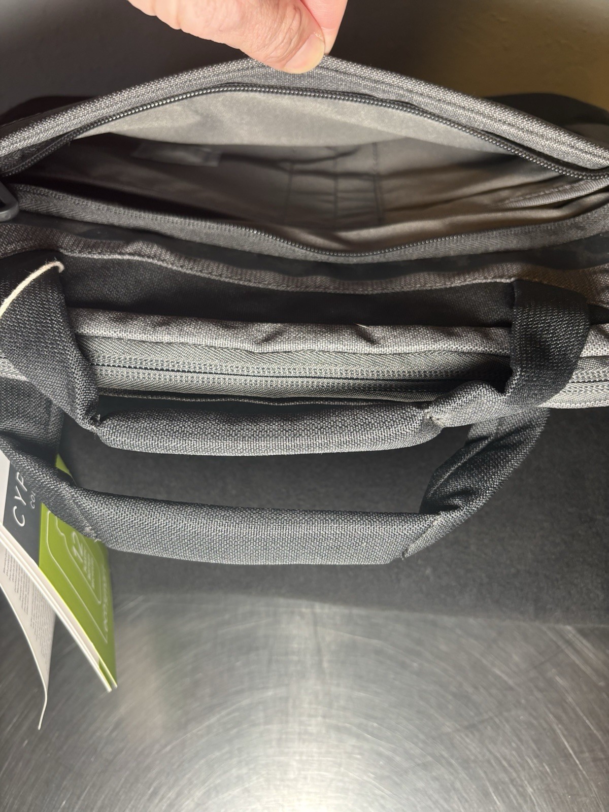 Targus 14″ Laptop Cypress Slim Briefcase with EcoSmart – Gray: Fits Up to 14″