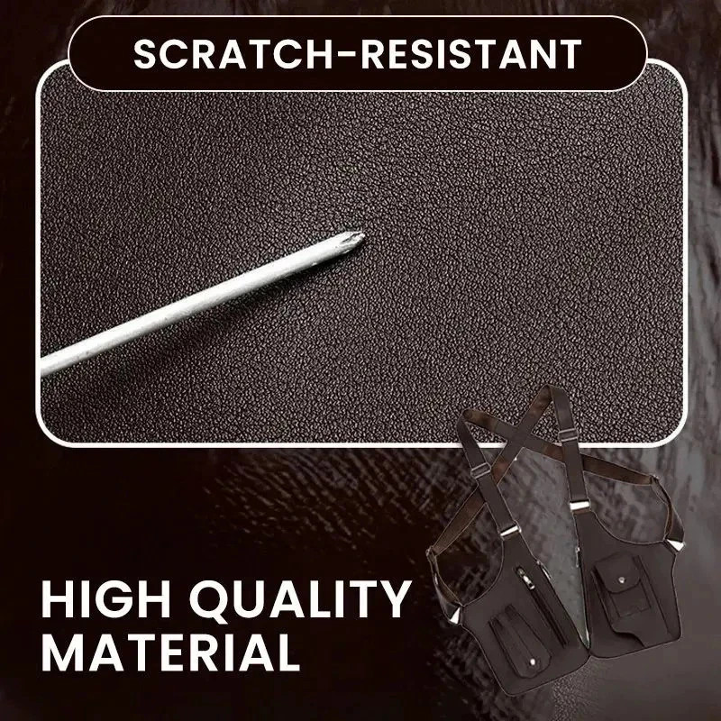 Adjustable Anti-Theft Underarm Shoulder Bag PU Leather Wallet Holster Bag