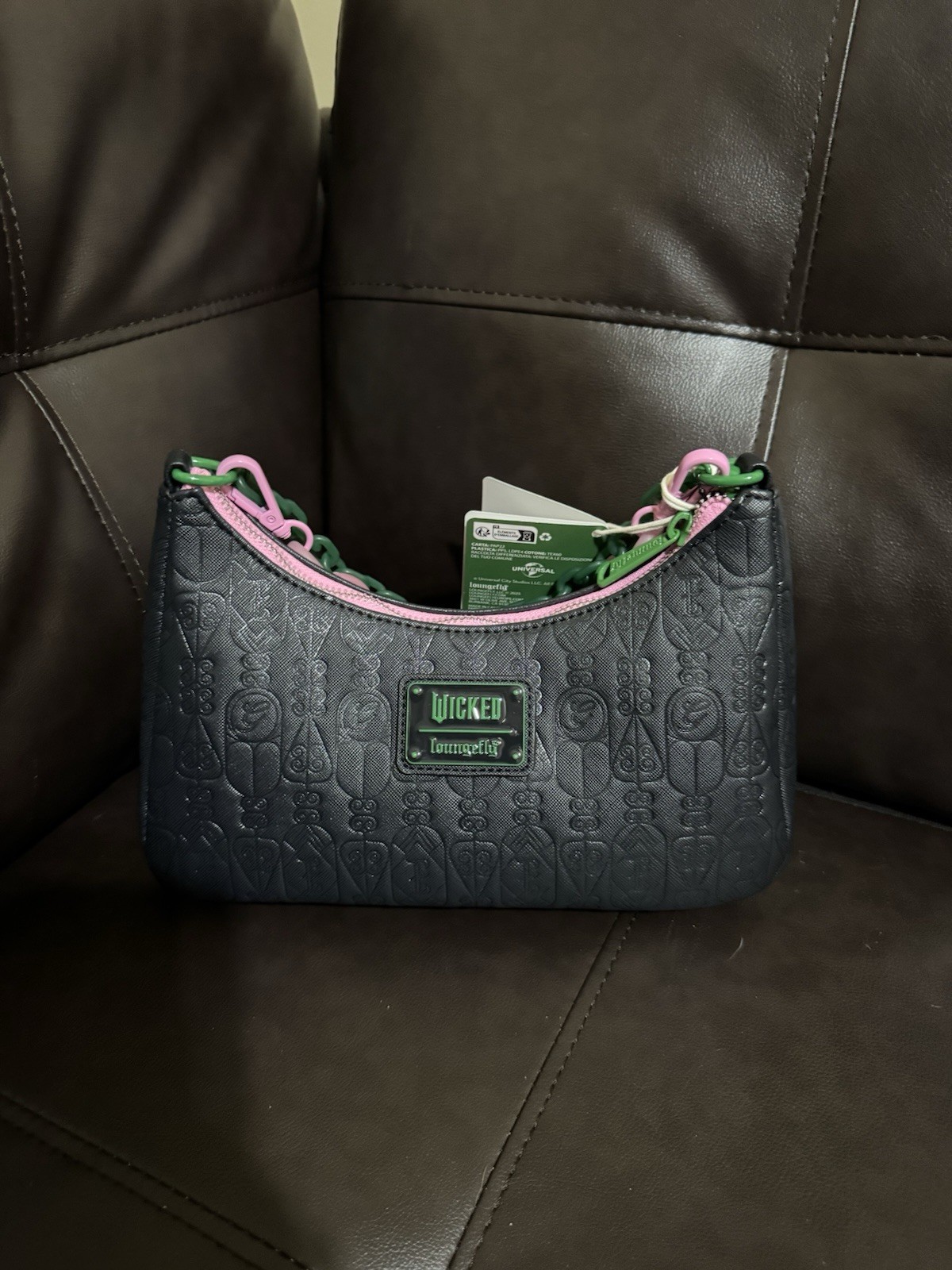 Wicked Part Two Cross Body Bag By Loungefly with Charms Black