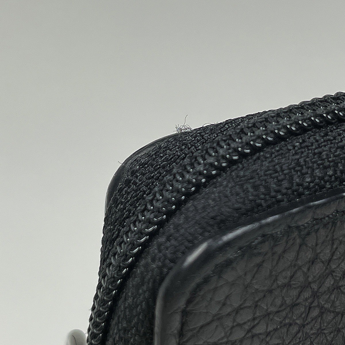 Christian Louboutin Authentic Shoulder Bag Black Leather Logo Embossed Men’s