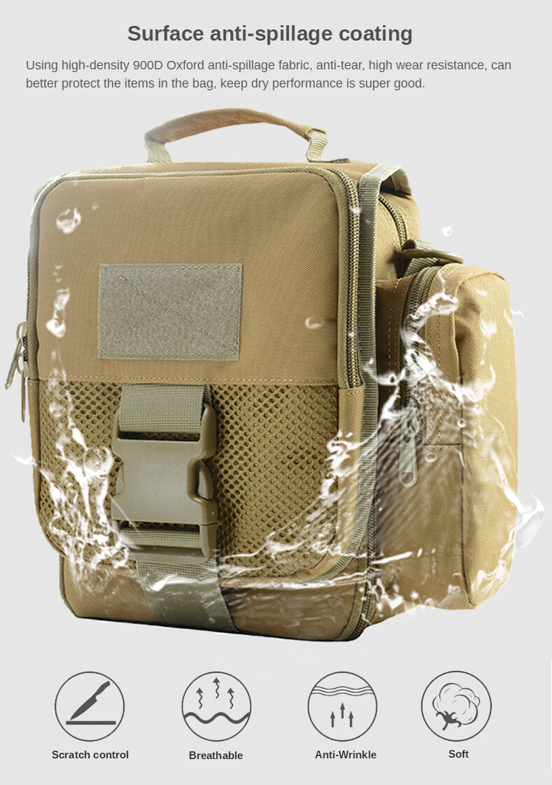 Military Tactical Briefcase Multifunction Laptop Messenger Shoulder Bag Handbag