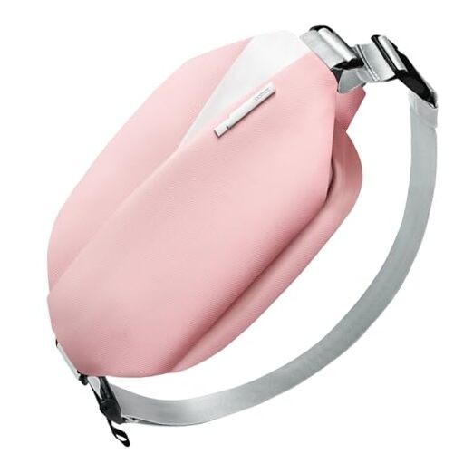Sling Bag X, Multi-pocket Crossbody Shoulder Chest Bag with Large Pink