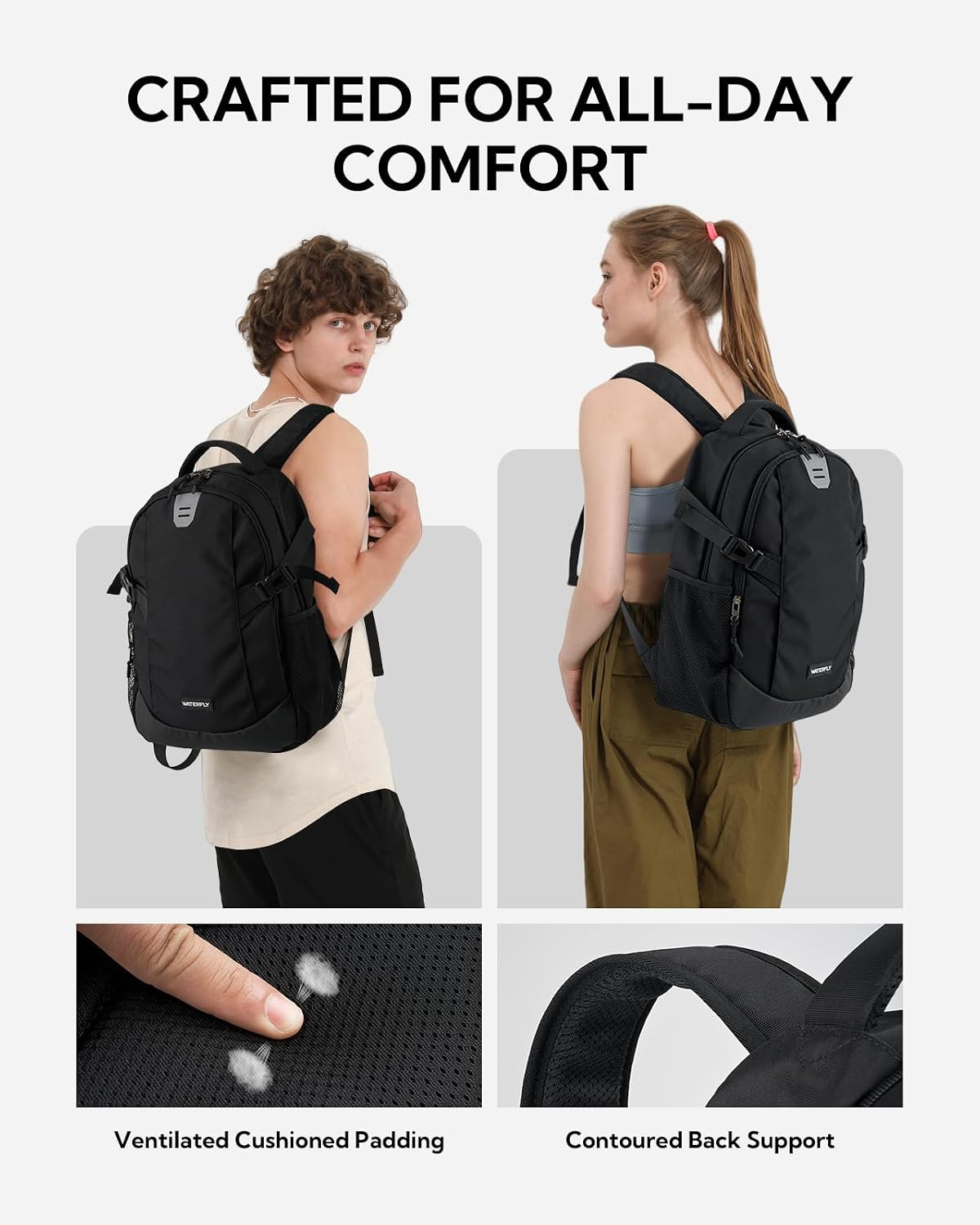 Small Casual Travel Backpack: 20L for Men Women Work Commuter Everyday