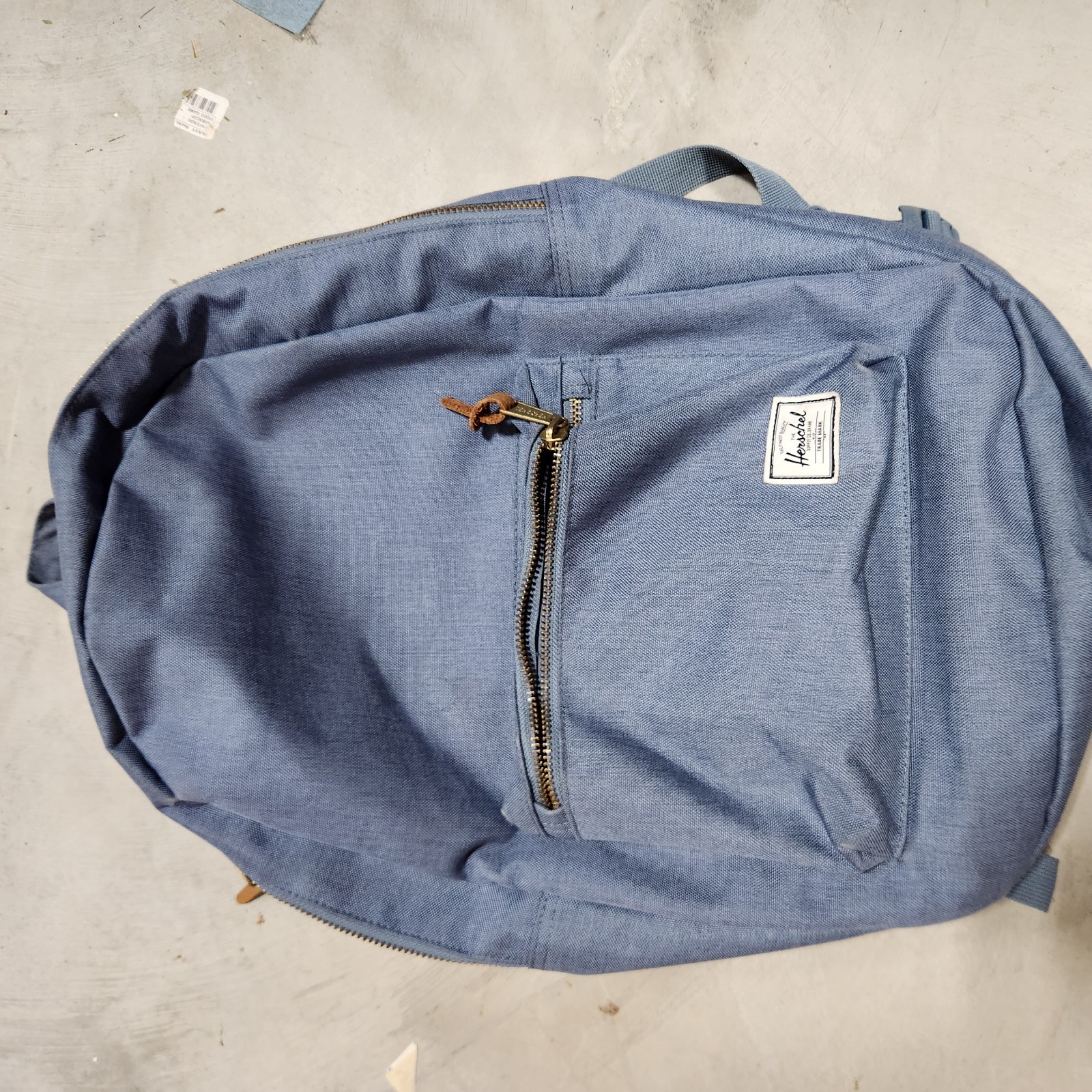 Herschel Classic School Laptop Backpack Blue/ Leather Accents J36