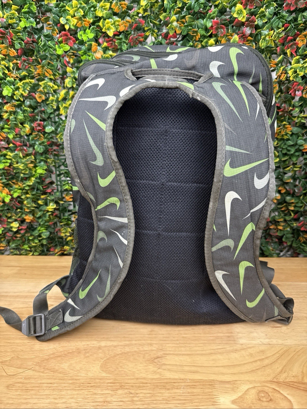 Nike Brasilia AOP All Over Print Training Backpack XLBlack Green Book Bag DM2367