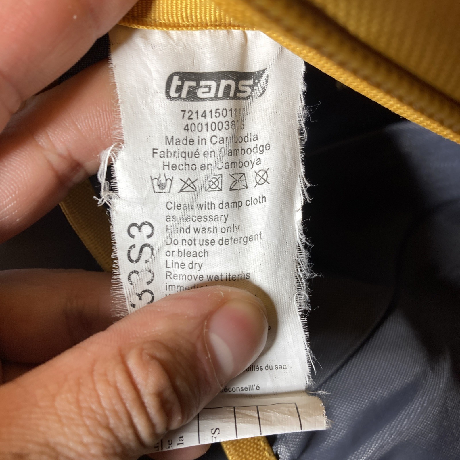 Trans JanSport Backpack Mustard Yellow Cool Student with Leather Bottom