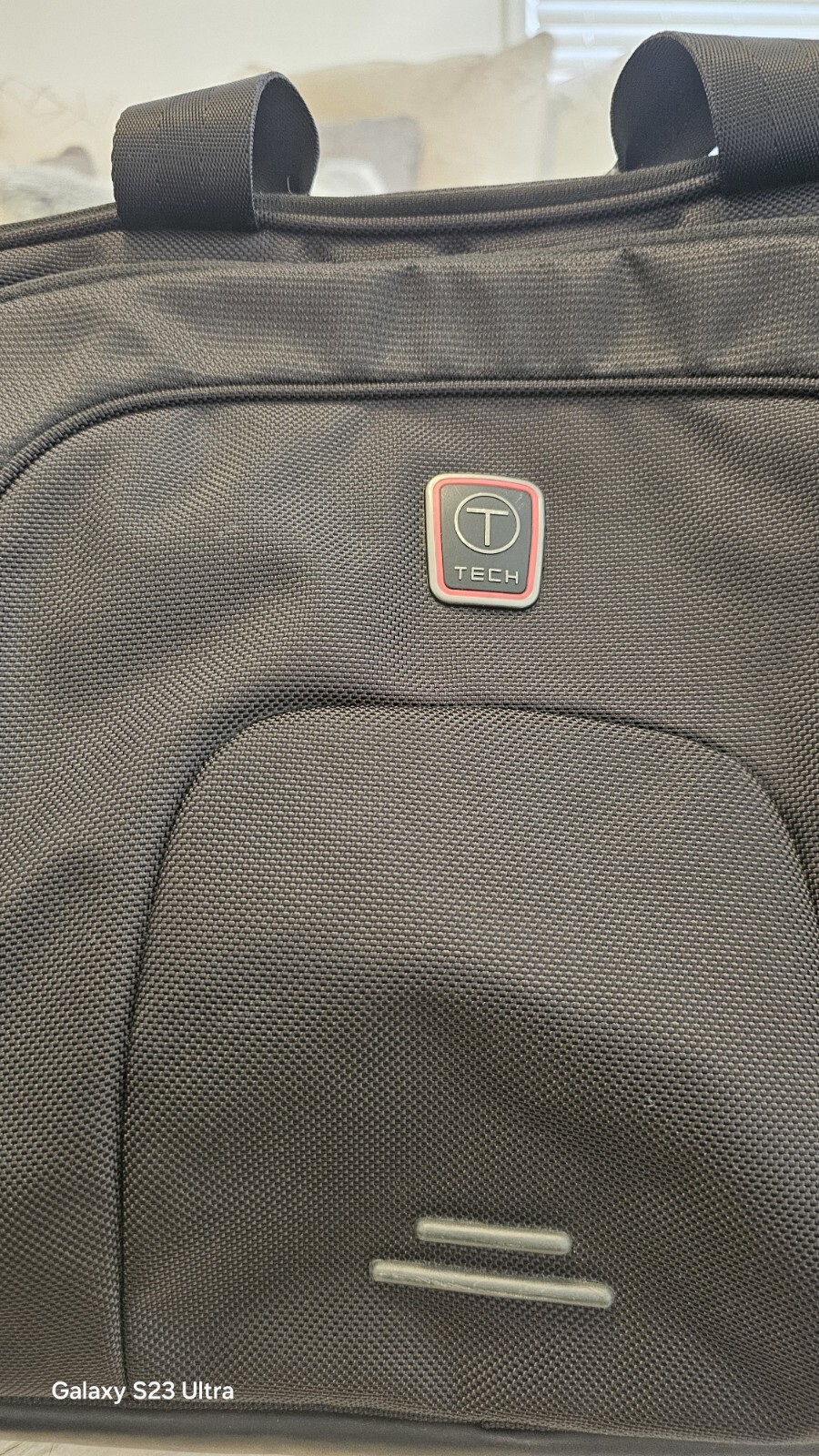Tumi T-Pass Jackson Deluxe Portfolio Briefcase Laptop Bag Black Nylon T-Tech