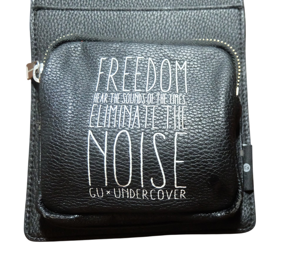 GU x Undercover Small Crossbody Bag Black Faux Leather