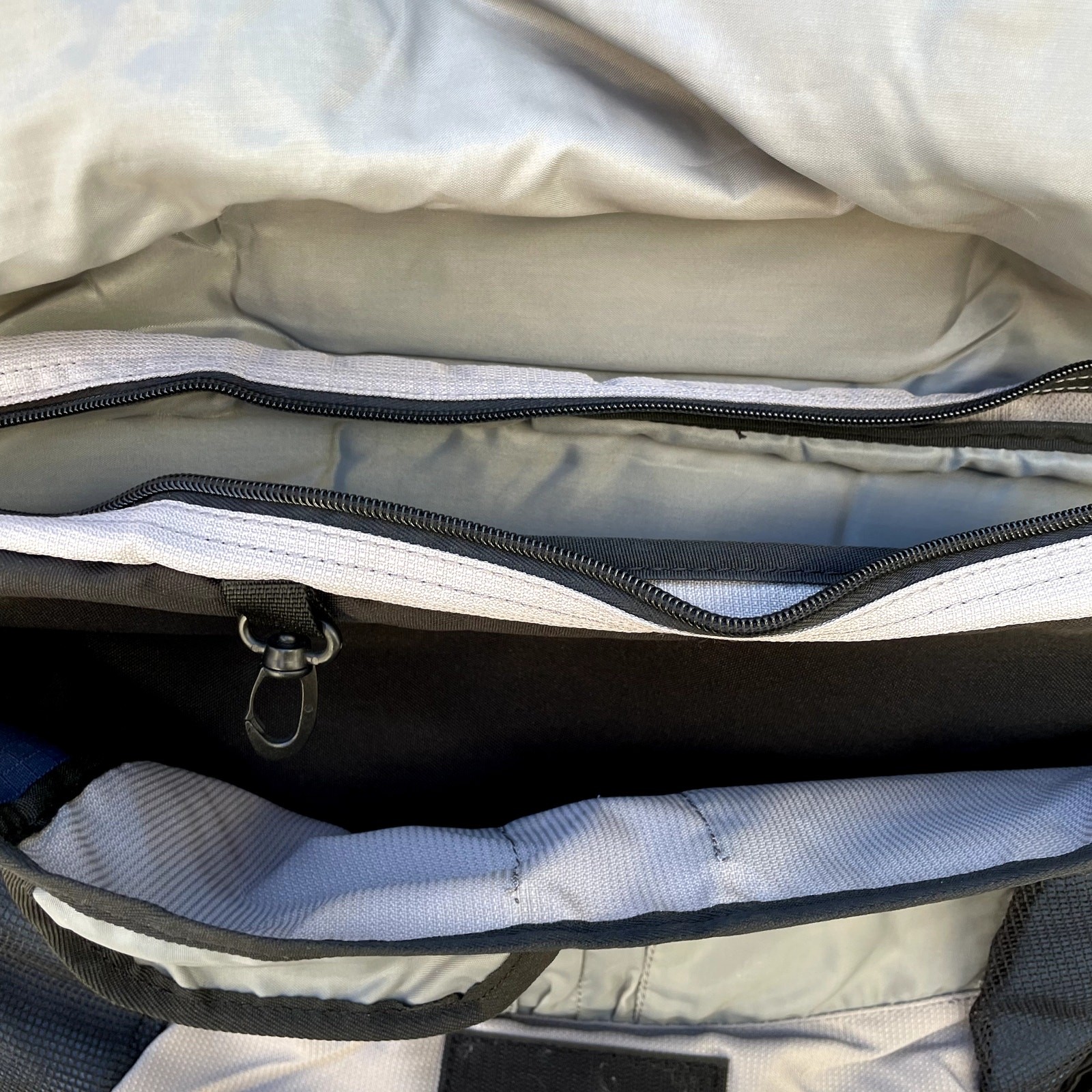 High Sierra Nylon Messenger Laptop Bag Blue Grey Black