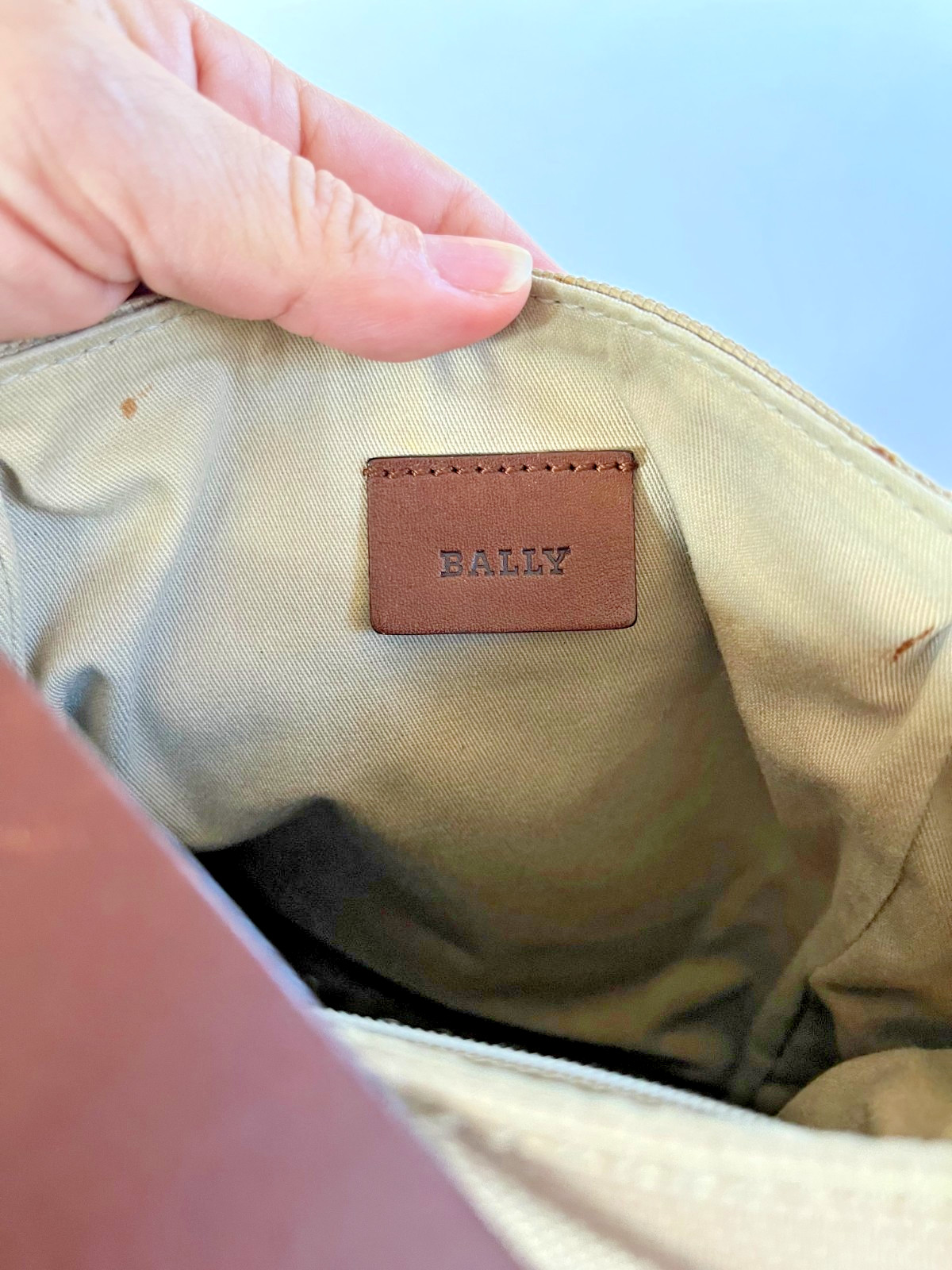 Bally Men’s Leather & Canvas Crossbody Messenger Bag