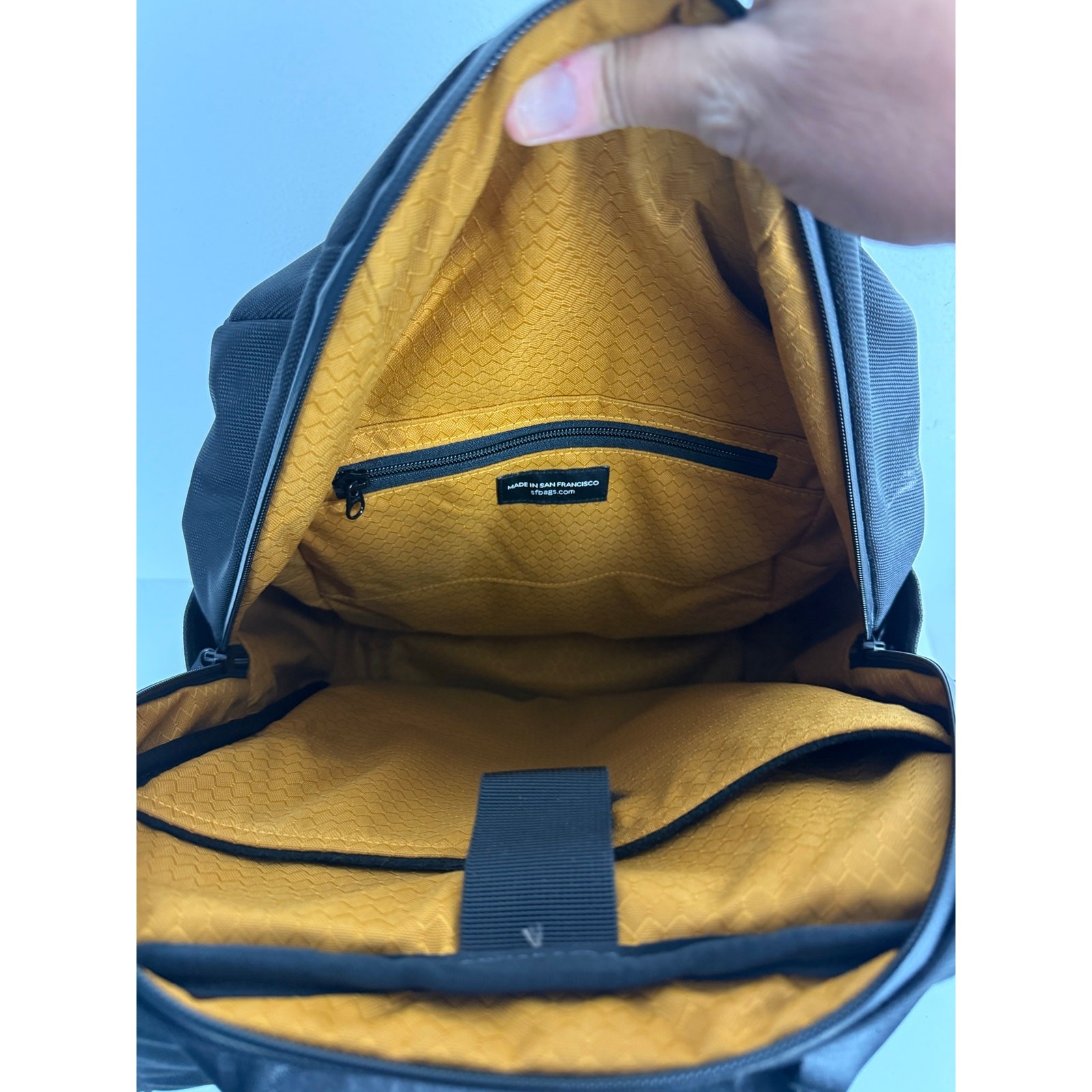 Waterfield SF Designs Essential Laptop Backpack Black Blue