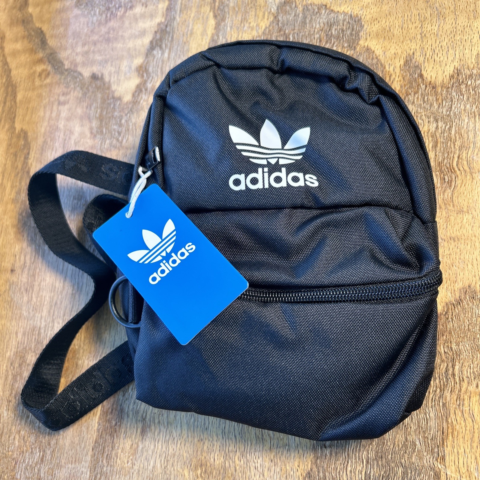 Adidas Trefoil 2.0 Mini Backpack Small Travel Bag Black White Unisex Adult Kids