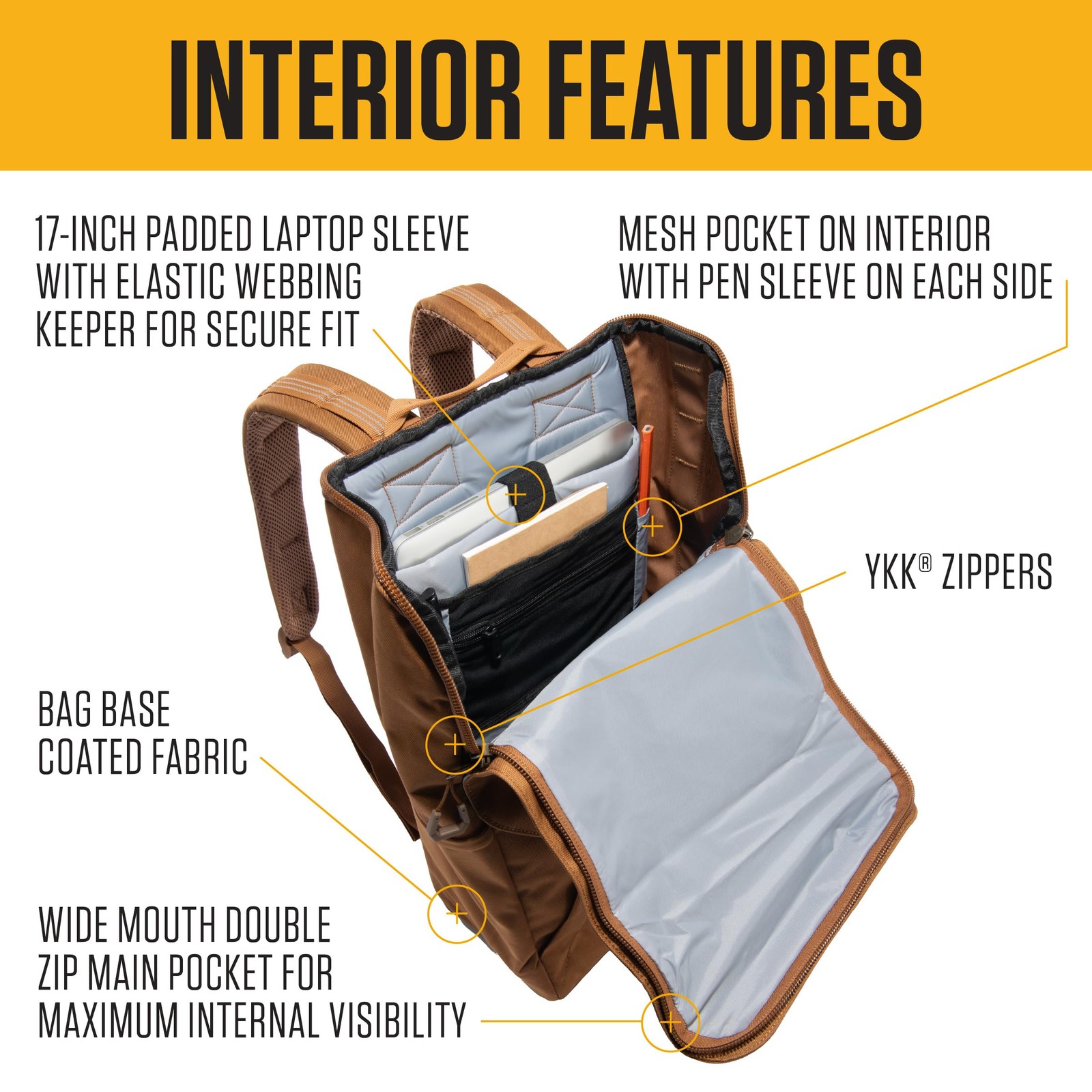 Carhartt 21L Top-Load Backpack, Durable Water Resistant Coated Canvas Base W/…