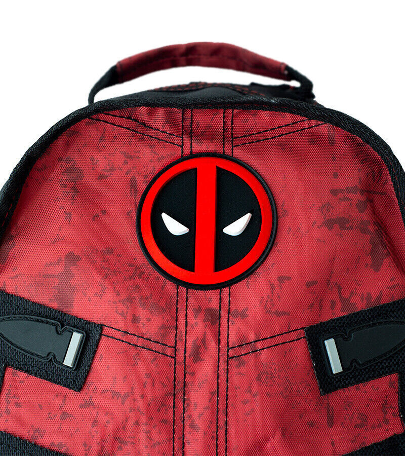 Marvel Comics Deadpool Cosplay Backpack Knapsack Traveling Bag Laptop Bag Men