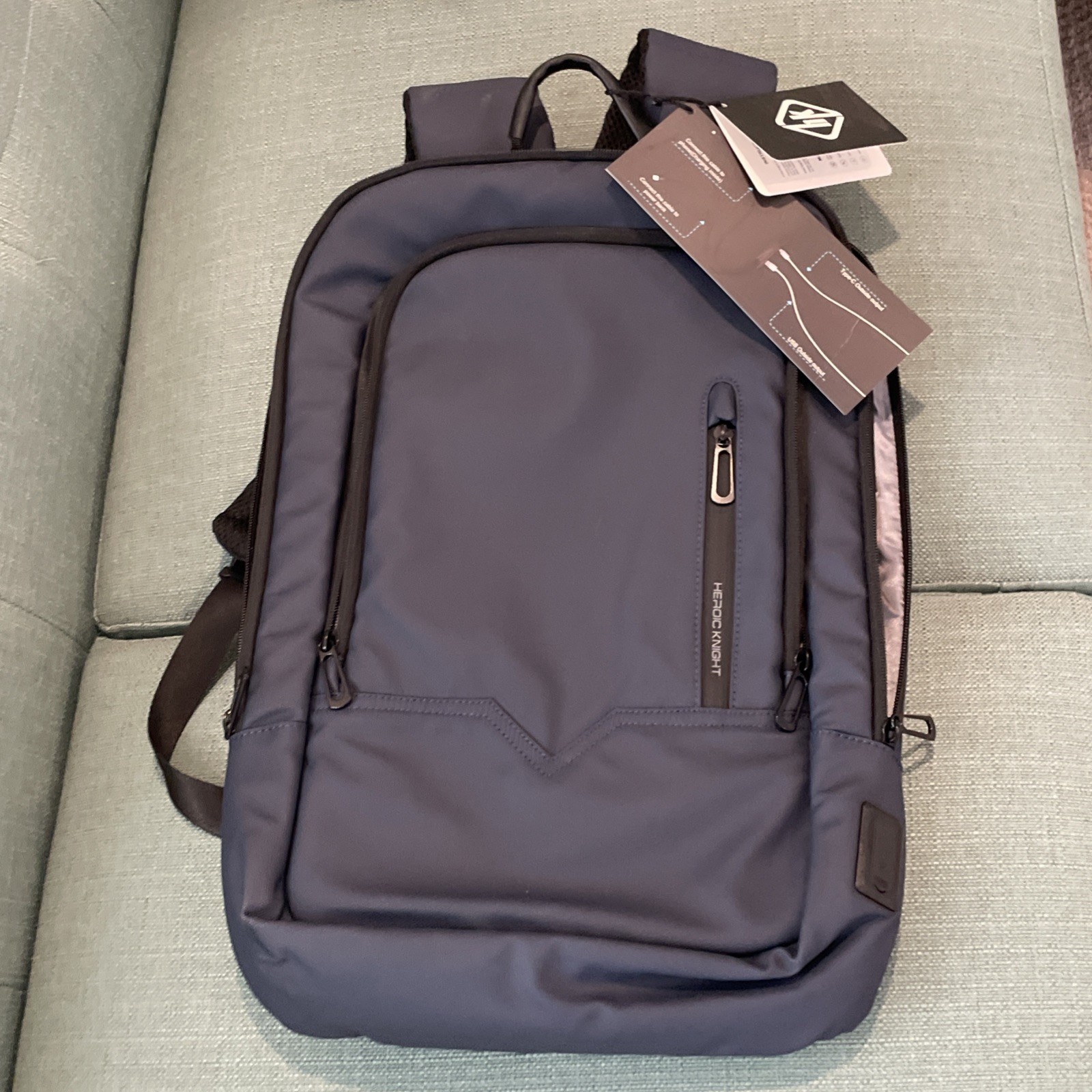 Heroic Knight All-Weather Security Travel Backpack – Brand New (Blue)