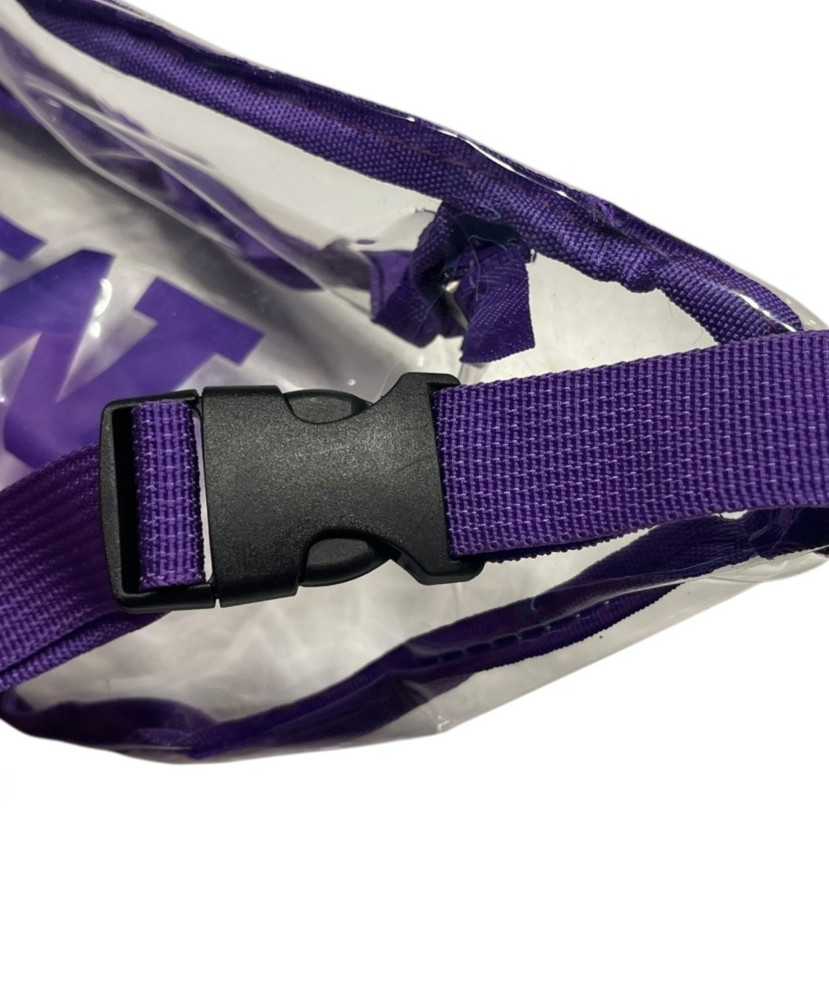 WASHINGTON HUSKIES UW Football CLEAR FANNY PACK College Stadium Fan Waist Bag