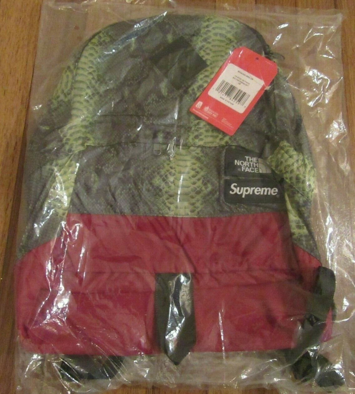Supreme The North Face Lightweight Daypack Backpack Snake Green SS18 Brand New