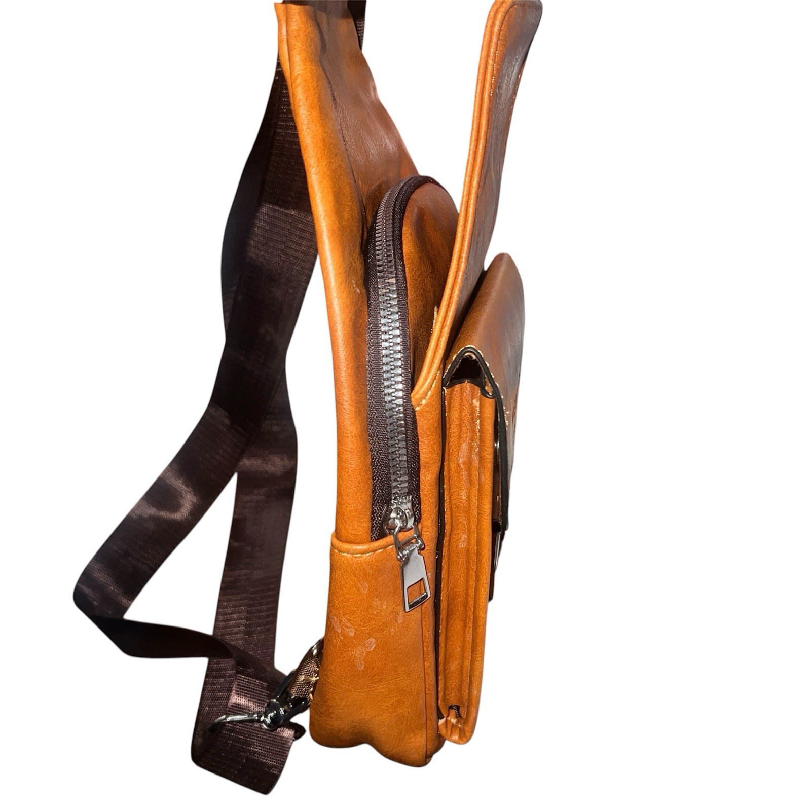 Weixier Casual Men’s One-shoulder, Messenger Bag, Men’s Bag, Korean Version Tan
