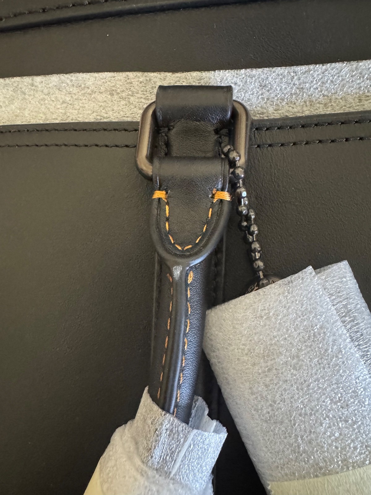 COACH Metropolitan Slim Leather Briefcase Black NEW