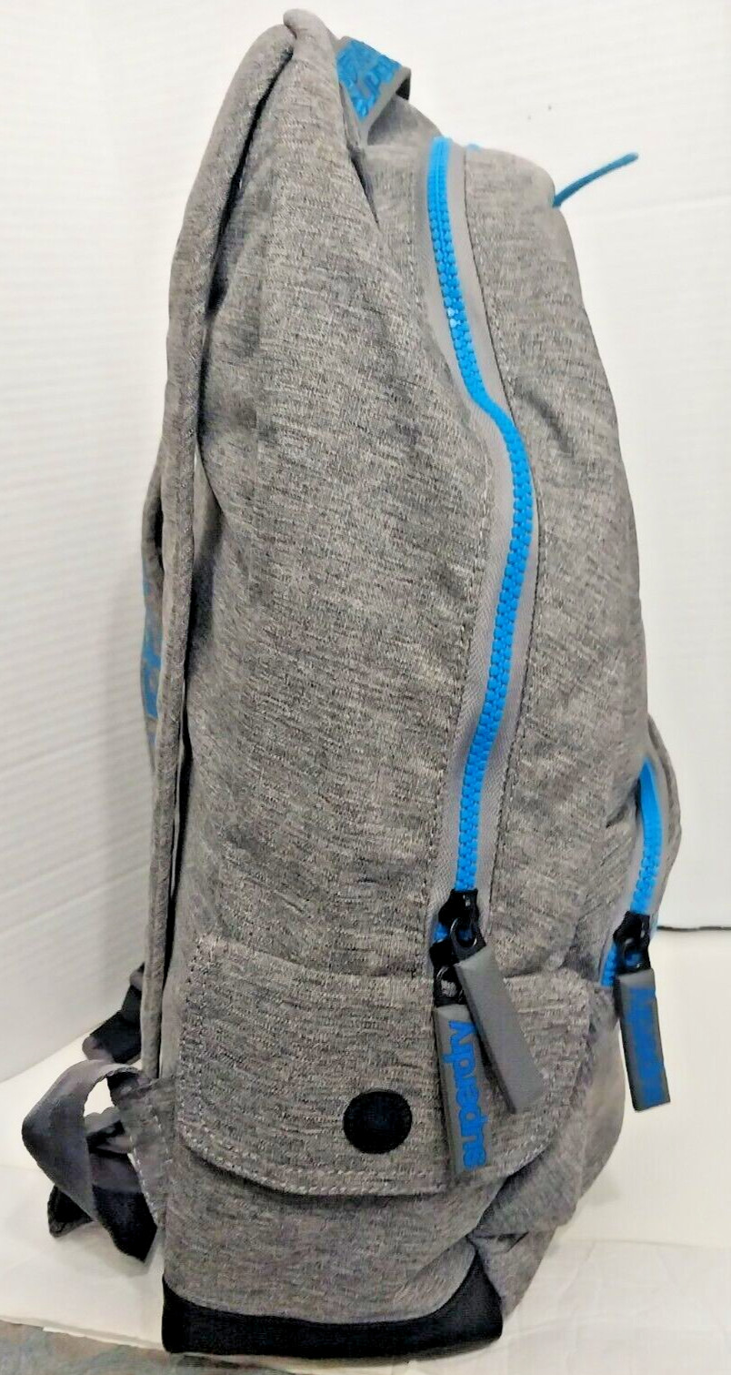 Backpack Superdry JPN Gray and Blue Unisex