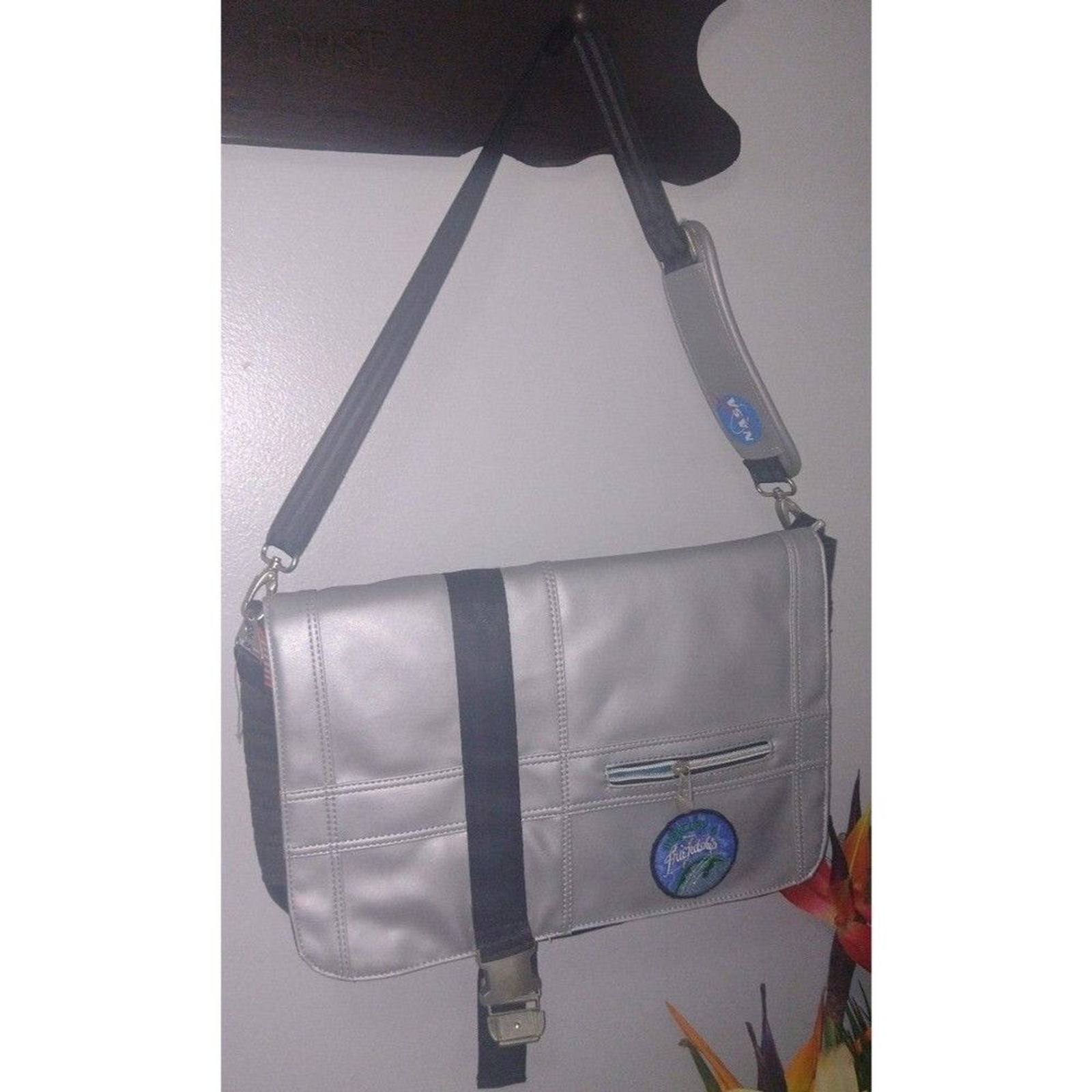 NASA Mercury 6 Messenger Bag Silver/ Gray