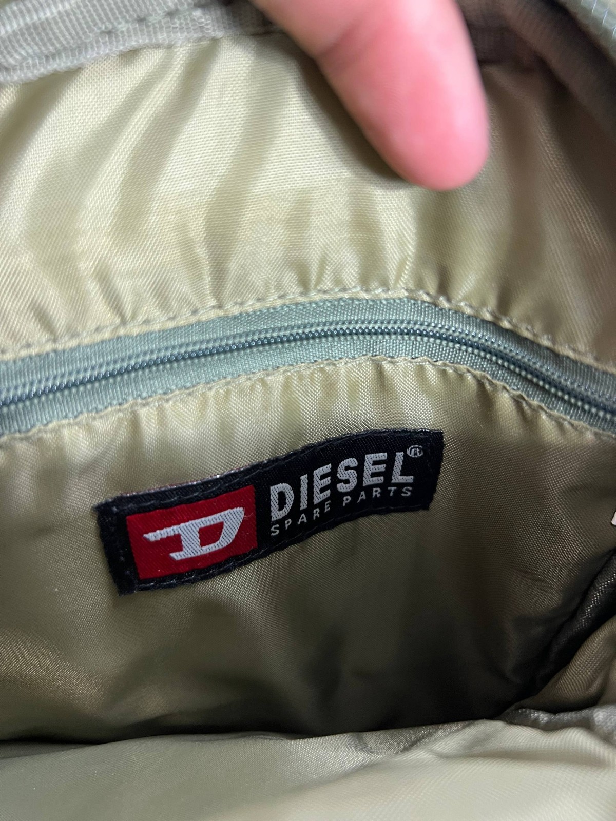 DIESEL Vintage 90s crosboddy shoulder Camo multipocket sling bag backpack
