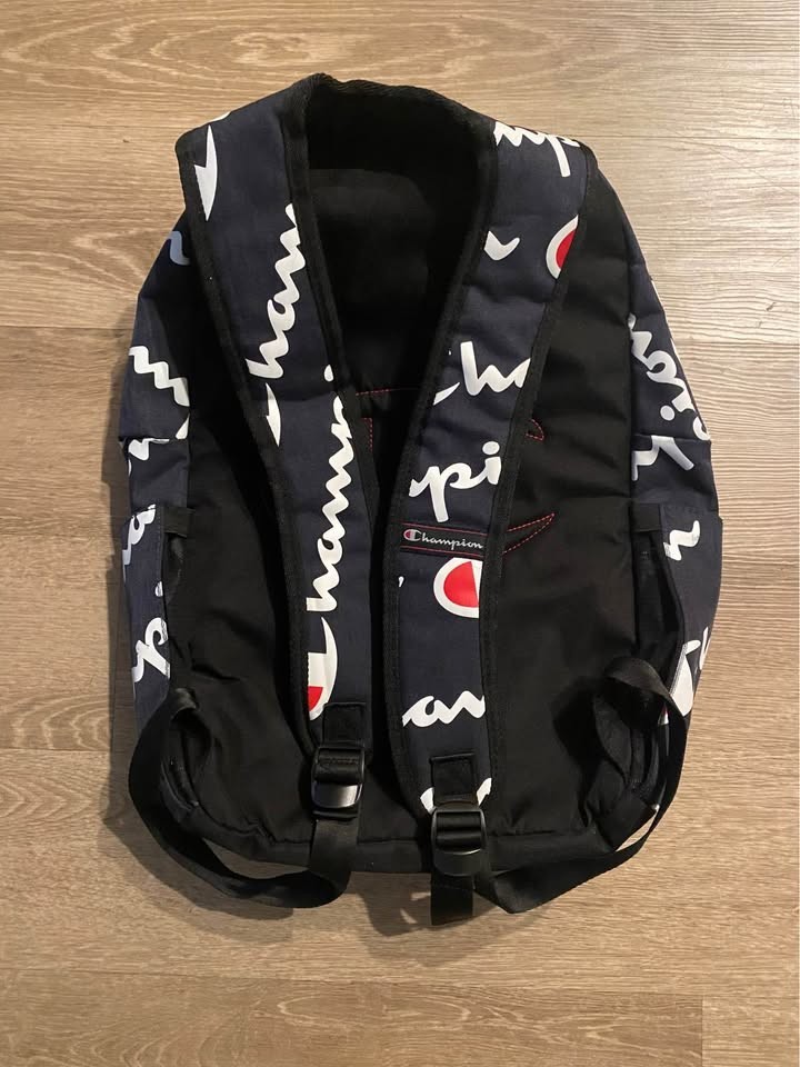 Champion Advocate Backpack Navy Blue w/ Laptop Compartment Adjustable Straps