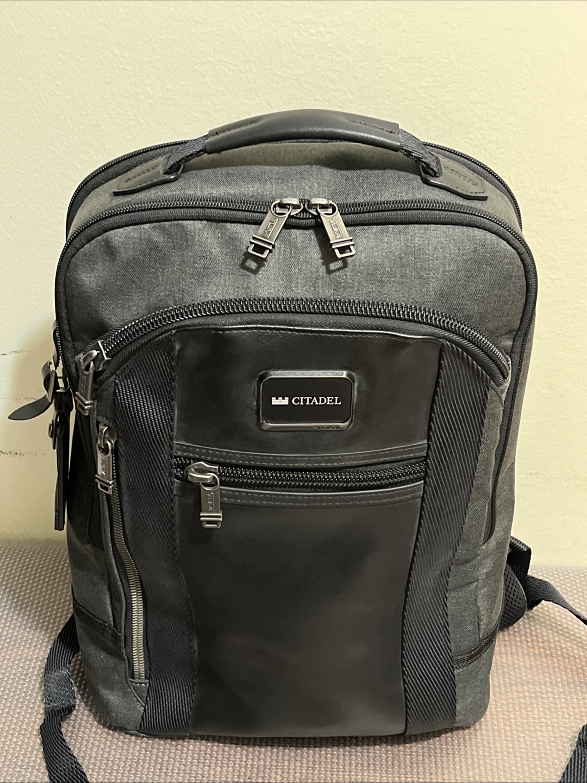 Tumi Alpha Bravo Davis Backpack Laptop Carry Bag Nylon Leather 232682GT3 – EUC