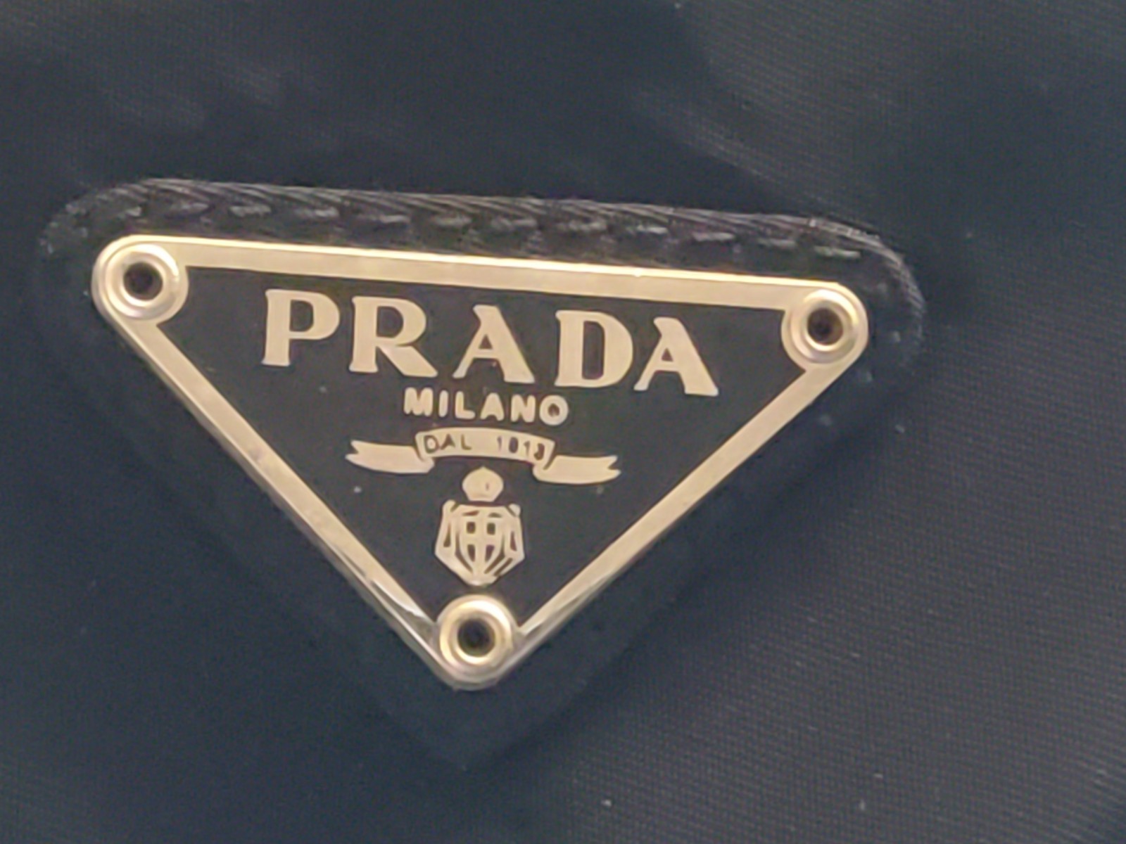Authentic PRADA Boston Weekend Gym Duffle Bag Nylon Lock Keys Unlined Black