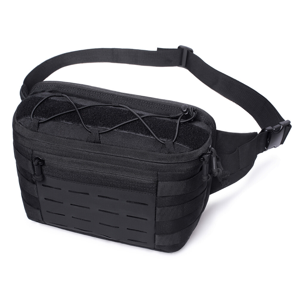 Military Fanny Pack Tactical Molle Outdoor Casual Messenger Waterproof Waist Bag