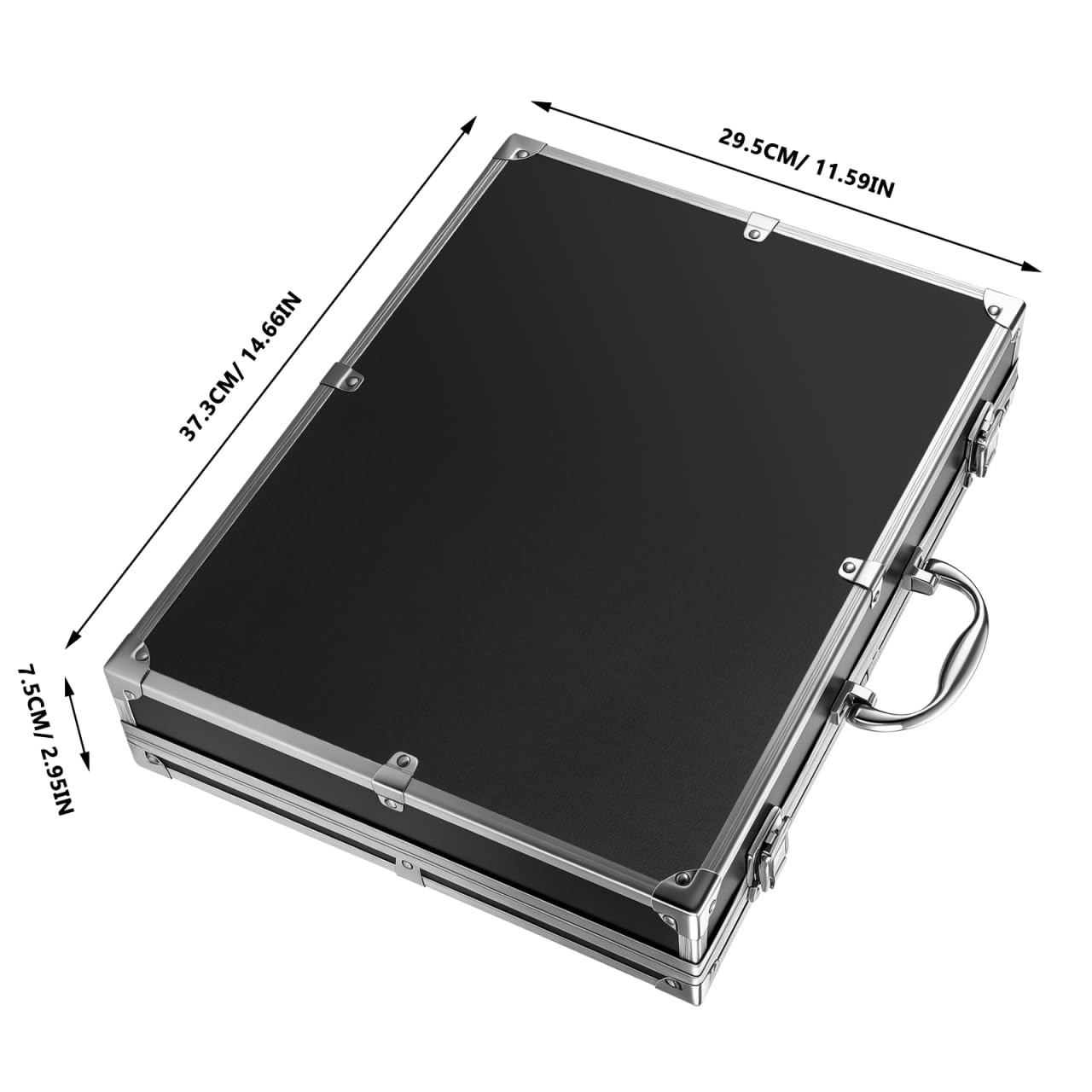 ERINGOGO Aluminum Briefcase – 11 Inch Hard Laptop Briefcases with Lock, Multi…