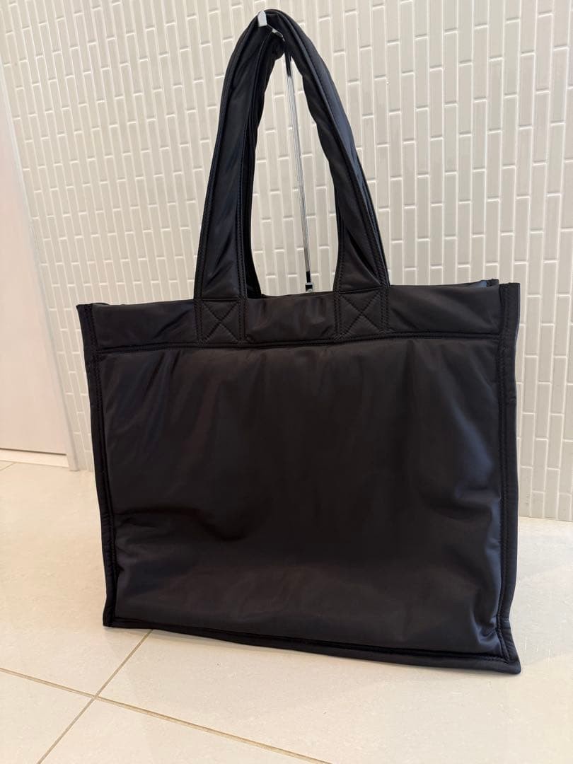 Authentic Vintage BURBERRY Black Nylon Tote Bag 40x48x23cm Spacious, Light Wear