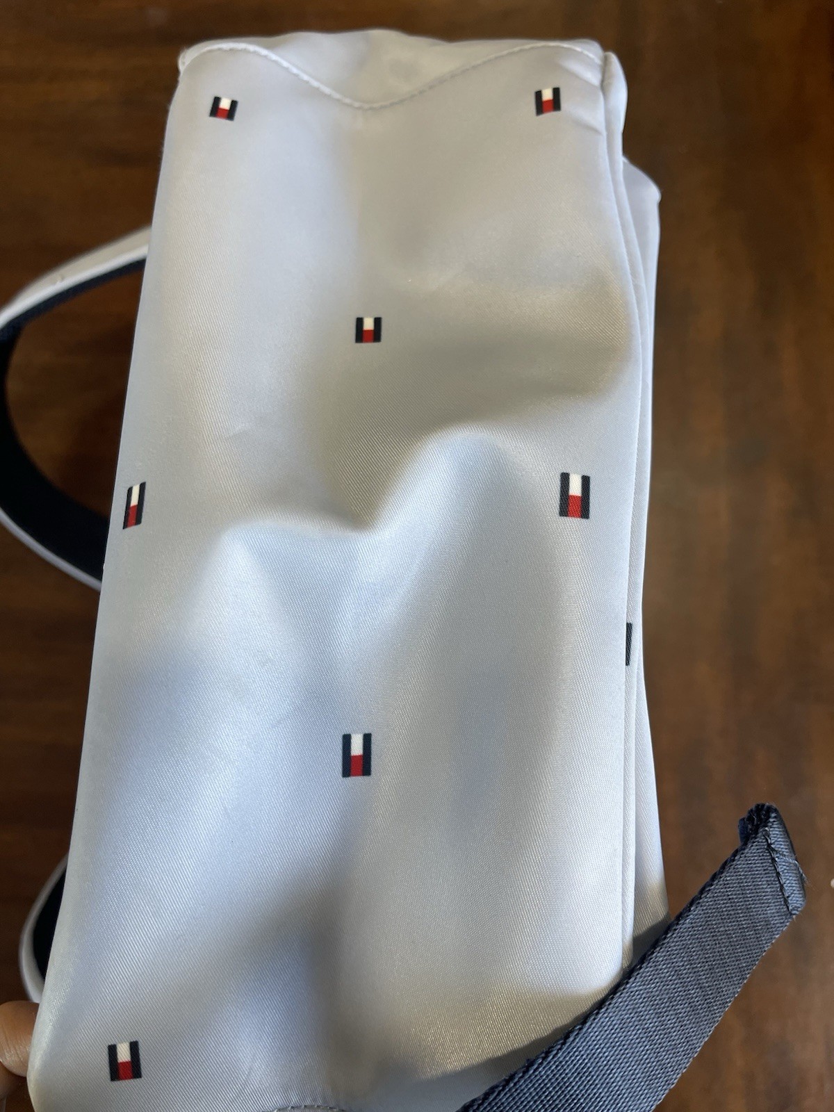Tommy Hilfiger Light blue/Gray Backpack Adjustable Strap Pocket Designer Classic