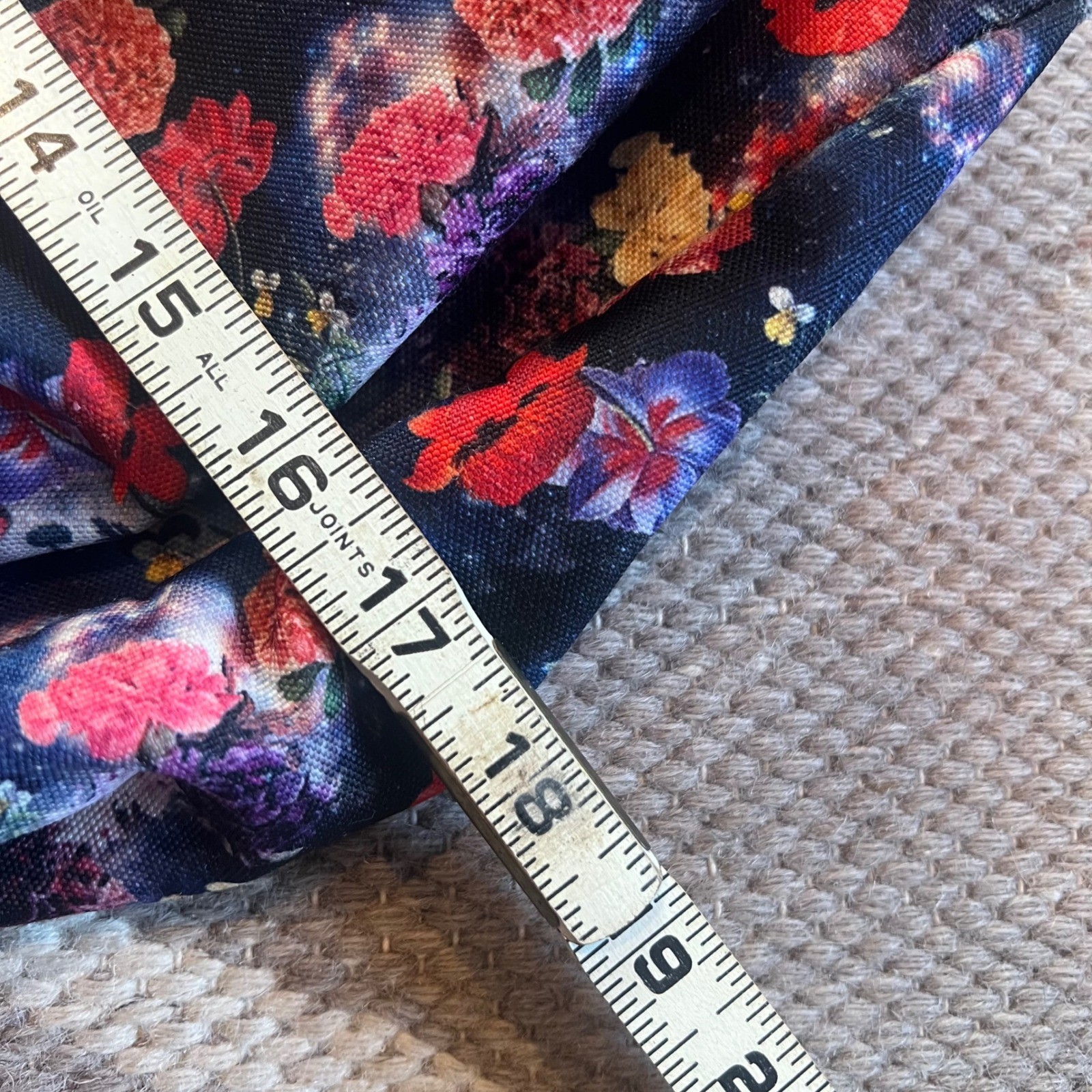 Vans Realm Classic Patch Galaxy Floral Print Backpack Bookbag Warped tour
