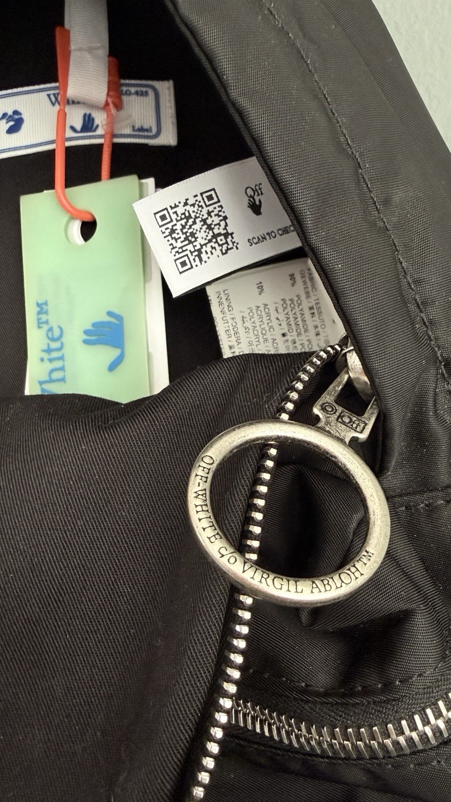 NWT OFF WHITE Mini Nylon Utility Backpack Street ZipTie Industrial Virgil Abloh