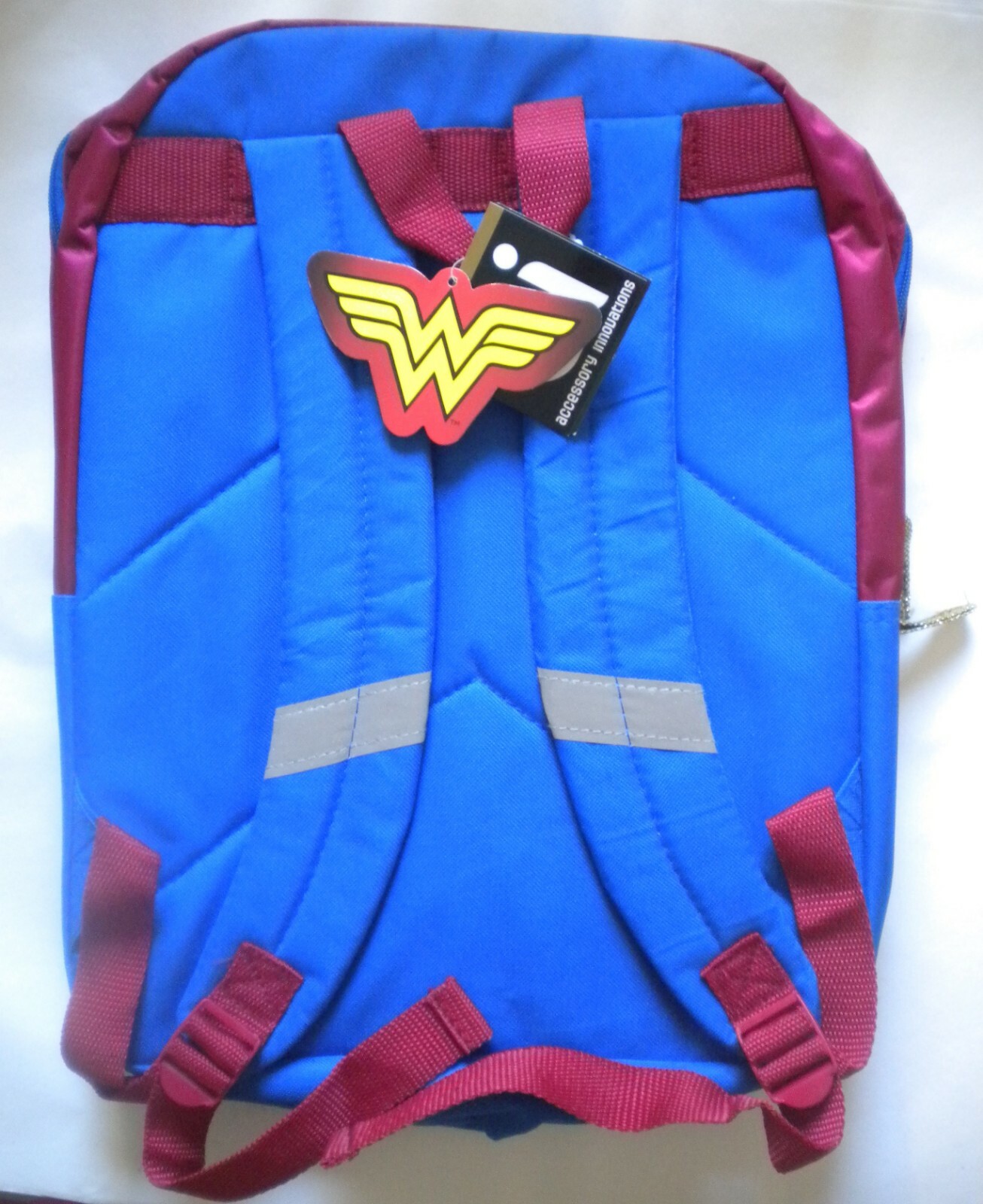 New DC Comics Wonder Woman backpack Glittery Satin Sheen